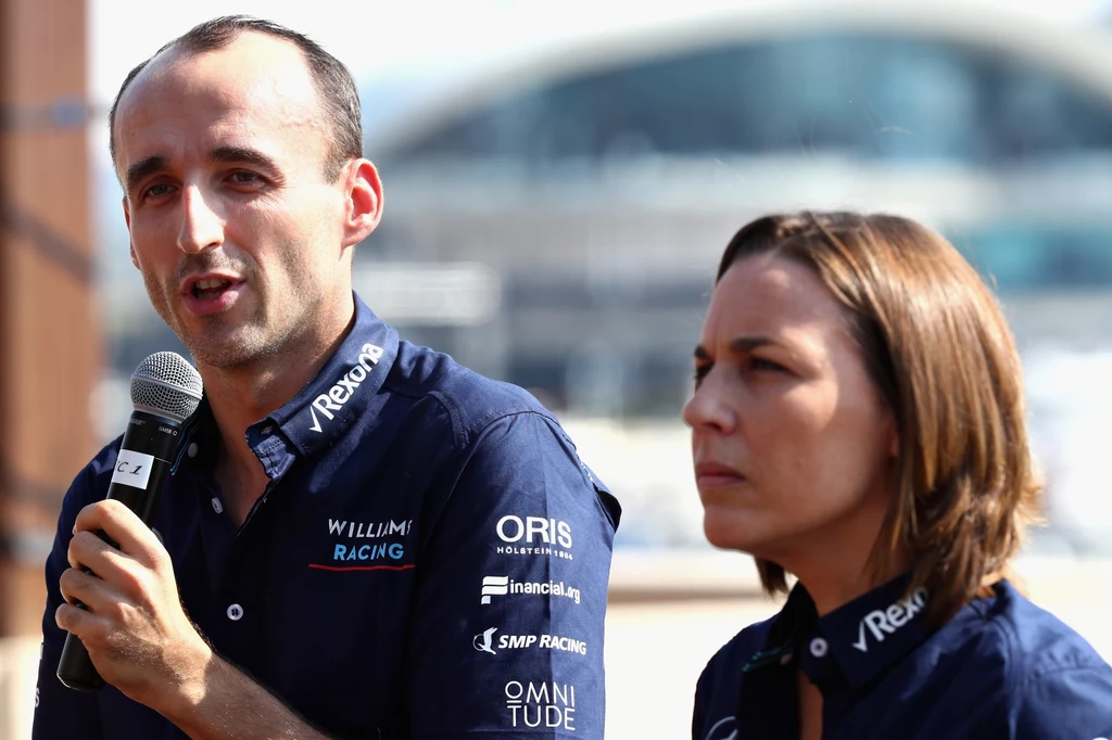 Robert Kubica i szefowa zespołu Claire Williams