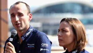 Robert Kubica i szefowa zespołu Claire Williams