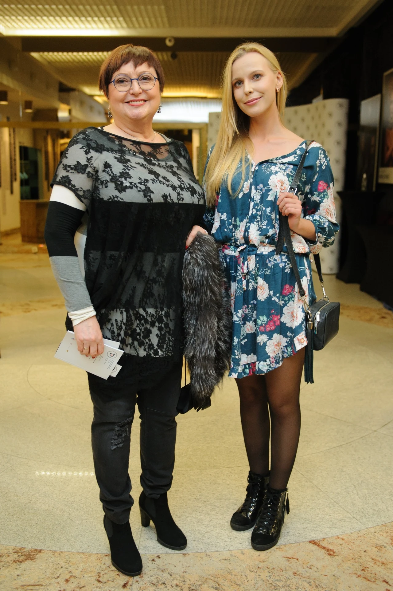 Krystyna Tkacz z siostrzenicą Krystyna Tkacz z siostrzenicą