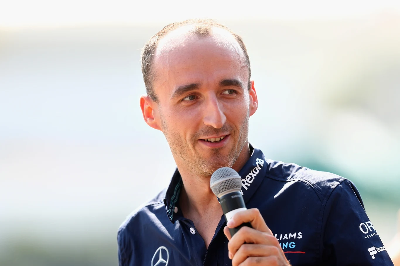 Robert Kubica podczas ogłoszenia swojego powrotu do F1 w barwach Williamsa. Robert Kubica podczas ogłoszenia swojego powrotu do F1 w barwach Williamsa.