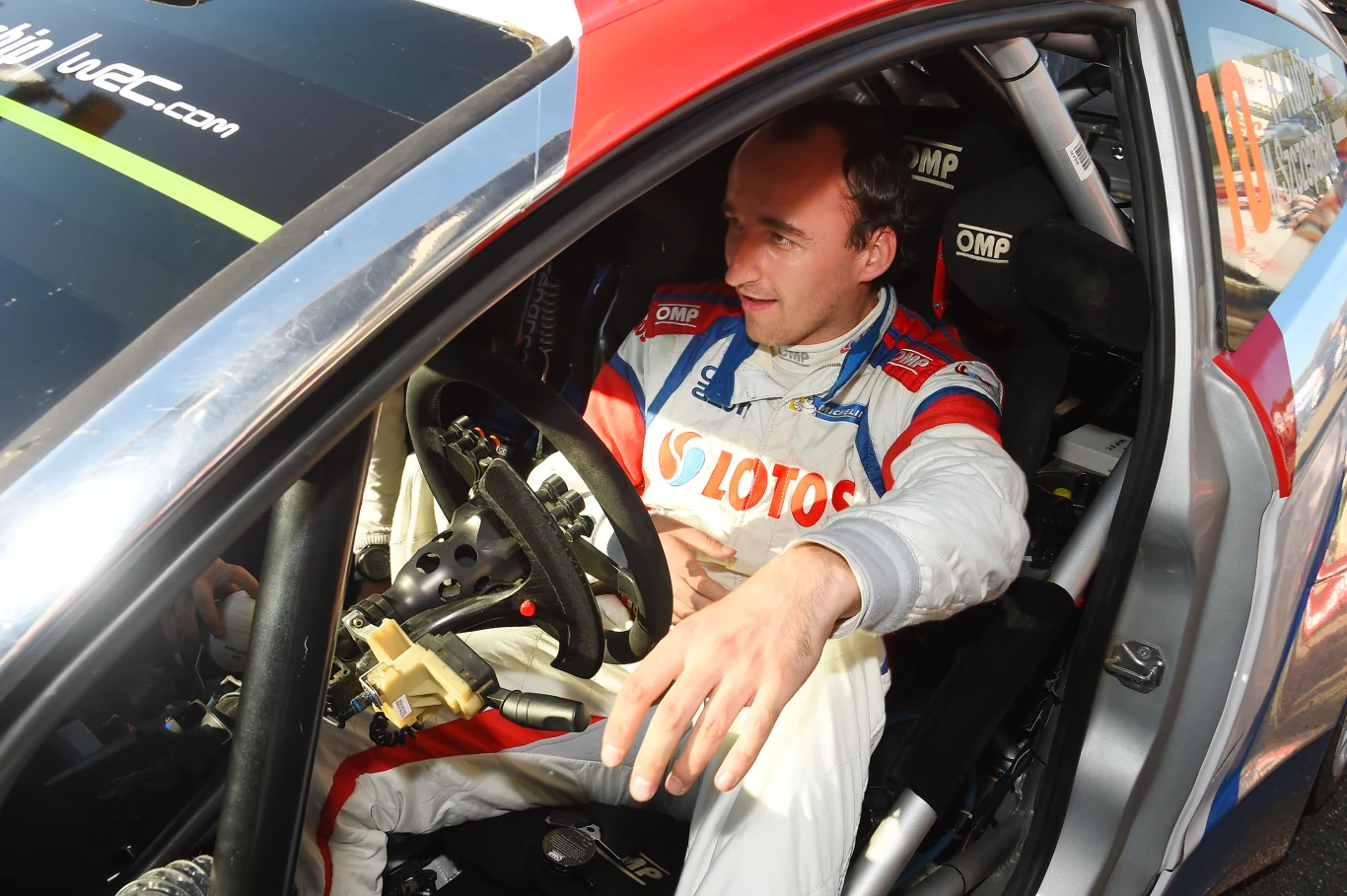 Kubica podczas Rajdu Francji w październiku 2014. Kubica podczas Rajdu Francji w październiku 2014.