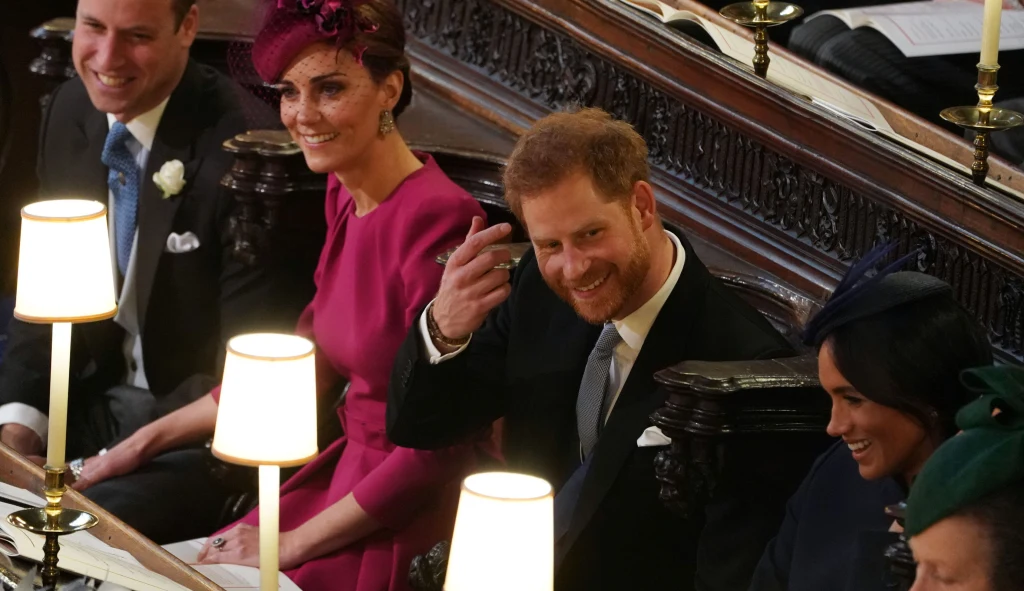 Książę William, księżna Kate, książę Harry i księżna Meghan Książę William, księżna Kate, książę Harry i księżna Meghan