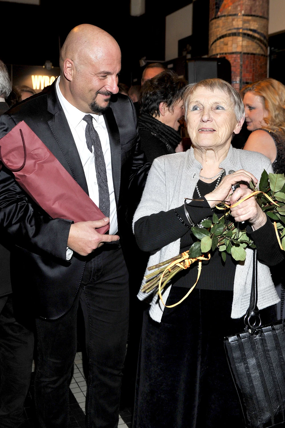 Piotr Gąsowski z mamą Piotr Gąsowski z mamą