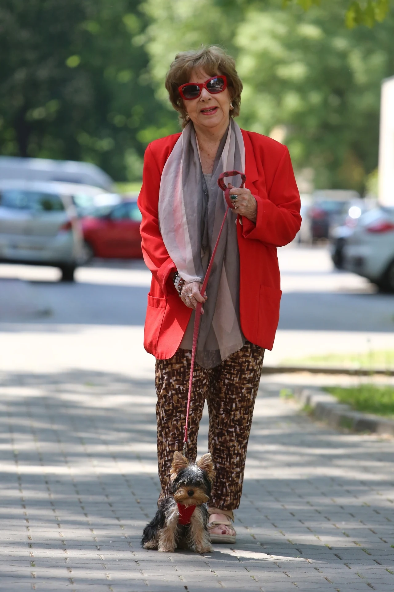 Zofia Czerwińska z psem Zenkiem