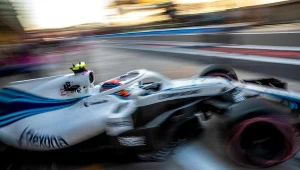 Robert Kubica na torze w Abu Zabi