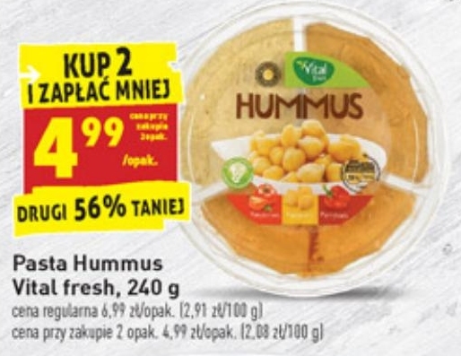 Archiwum Pasta Hummus Vital Fresh Biedronka 29 11 2018 05 12 2018 Promoceny Pl Ulotki Promocje Znizki