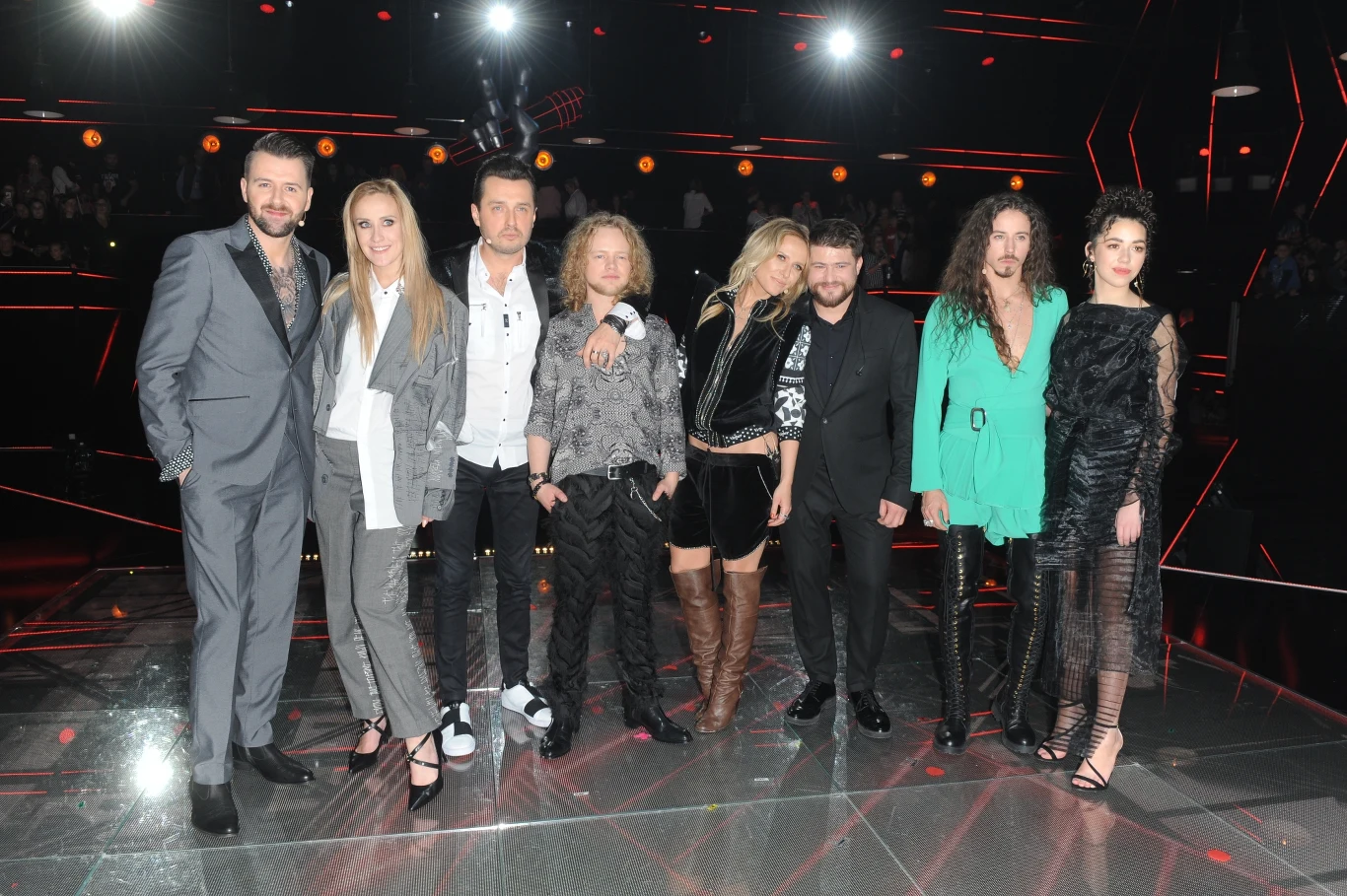 Finaliści "The Voice of Poland" ze swoimi trenerami Finaliści "The Voice of Poland" ze swoimi trenerami