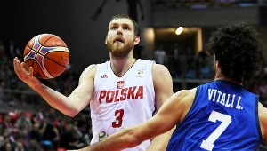 Zawodnik reprezentacji Polski Michał Sokołowski (L) i Włoch Luca Vitali (P) z Włoch