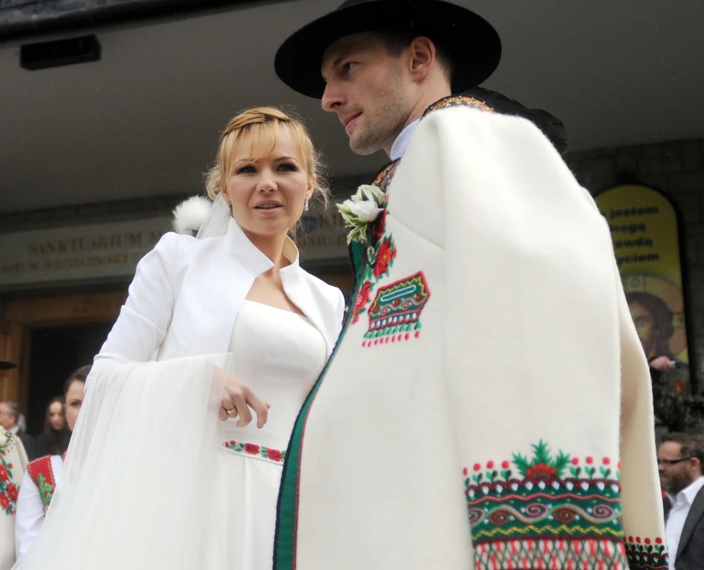 Anna i Wojciech w dniu ślubu