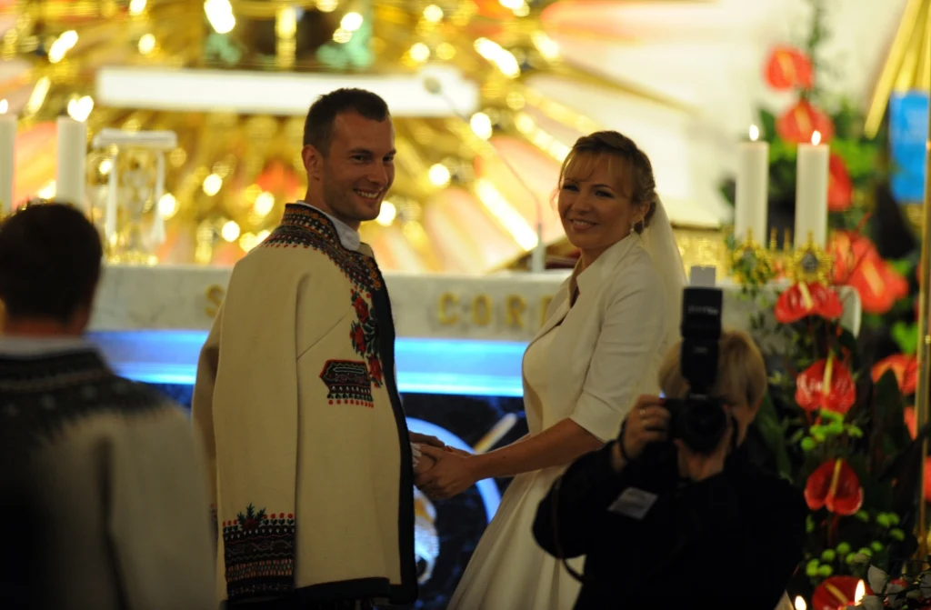 Anna Guzik w dniu ślubu