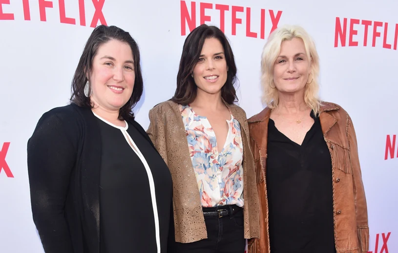 Reżyserka obsady "House of Cards" Julie Schubert, Neve Campbell, Laray Mayfield podczas Netflix Emmy Season Casting Event Reżyserka obsady "House of Cards" Julie Schubert, Neve Campbell, Laray Mayfield podczas Netflix Emmy Season Casting Event