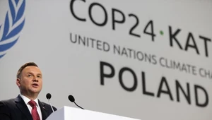 Prezydent Andrzej Duda przemawia podczas uroczystego otwarcia Szczytu Klimatycznego ONZ COP24 w Katowicach