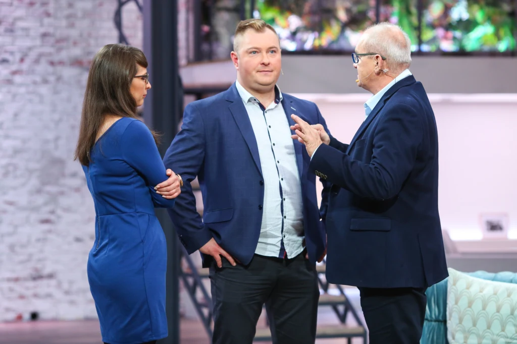 Łukasz i Agata, bohaterowie "Rolnik szuka żony 5", w "Pytaniu na śniadanie" Łukasz i Agata, bohaterowie "Rolnik szuka żony 5", w "Pytaniu na śniadanie"