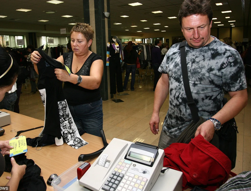 Dorota Wellman z mężem Dorota Wellman z mężem