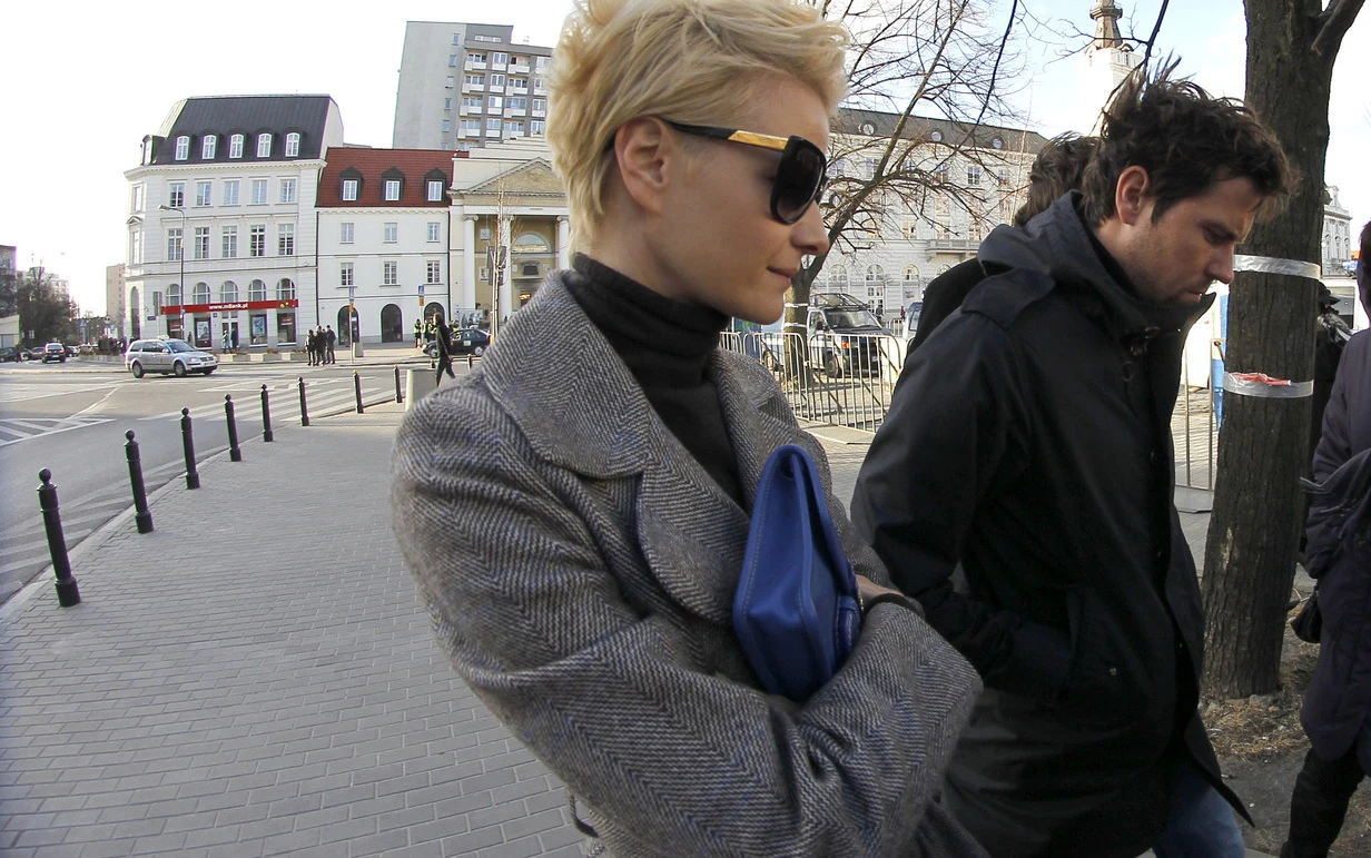 Małgorzata Kożuchowska z mężem