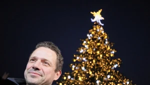 Prezydent stolicy Rafał Trzaskowski uruchomił warszawską iluminację bożonarodzeniową