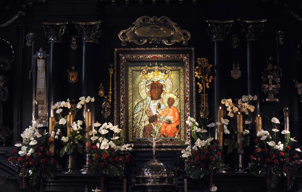 Obraz Matki Bożej Jasnogórskiej w częstochowskim sanktuarium