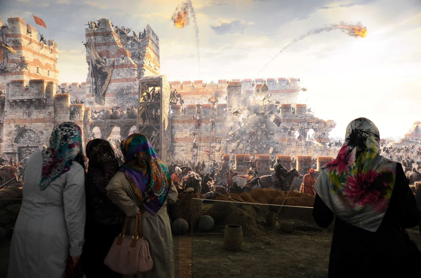 Ostrzeliwanie murów Konstantynopola