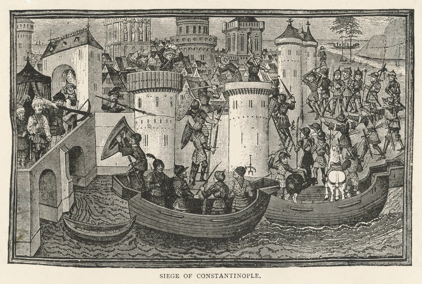 Zaciekłe walki toczyły się na lądzie i na morzu