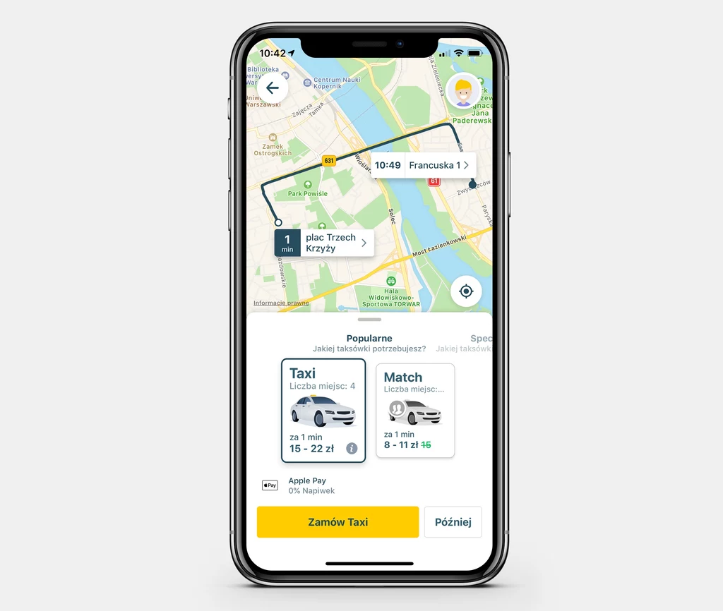 Apple Pay już dostepne w płatnościach mytaxi