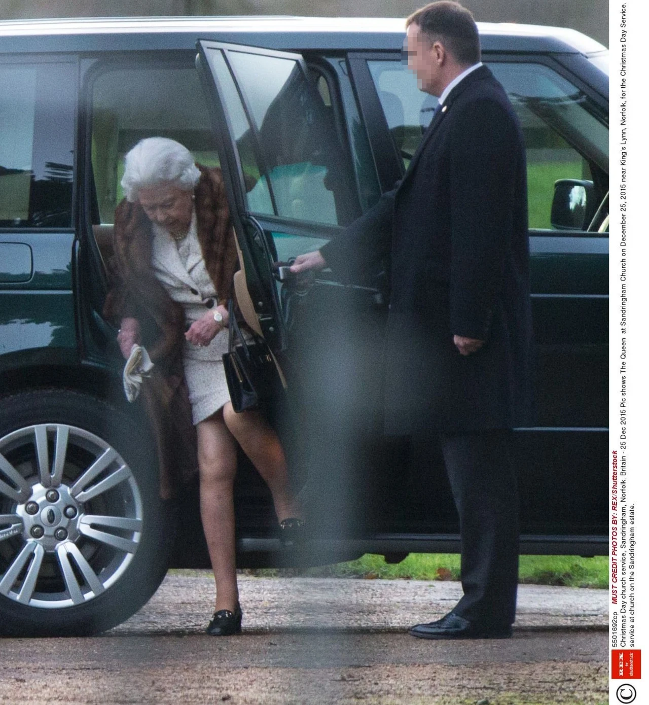 Królowa Elżbieta w Sandringham Królowa Elżbieta w Sandringham