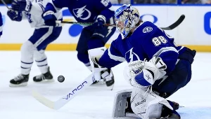 Andriej Wasilewski znakomicie spisał się w meczu z Toronto Maple Leafs