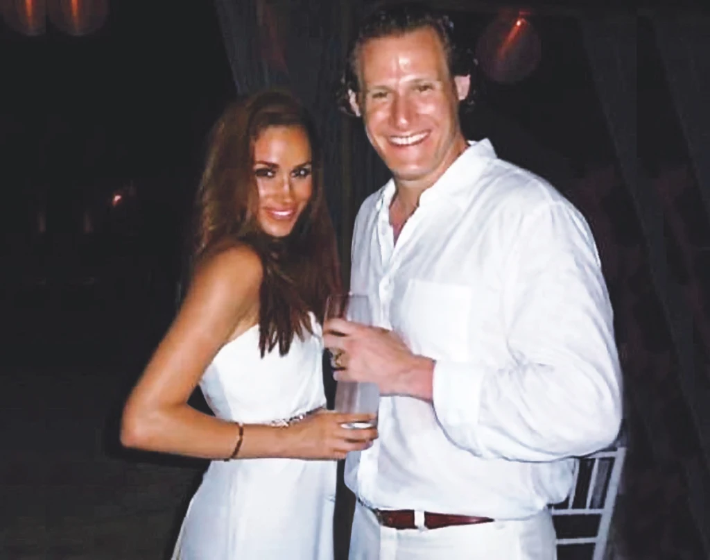 Meghan i Trevor w dniu ślubu Meghan i Trevor w dniu ślubu