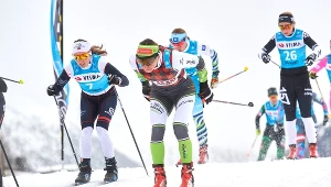 Justyna Kowalczyk (na pierwszym planie)