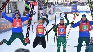 Włoska sztafeta (od lewej): Lisa Vittozzi, Dorothea Wierer, Federica Sanfilippo i Alexia Runggaldier