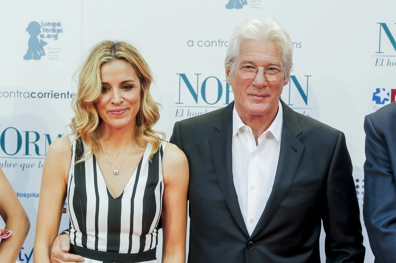Richard Gere i Alejandra Silva w 2017 roku