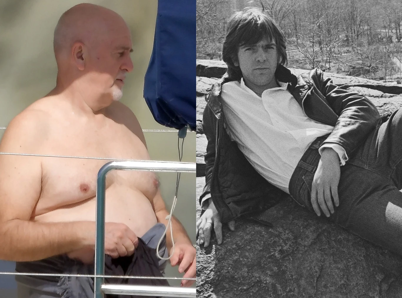 Peter Gabriel obecnie i na zdjęciu archiwalnym z 1977 roku, fot. East News, Evening Standard/Getty Images) Peter Gabriel obecnie i na zdjęciu archiwalnym z 1977 roku, fot. East News, Evening Standard/Getty Images)