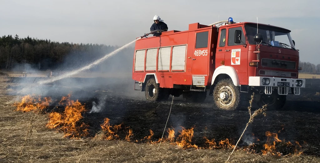 Star 244 podczas akcji gaśniczej w Polanicy Zdroju