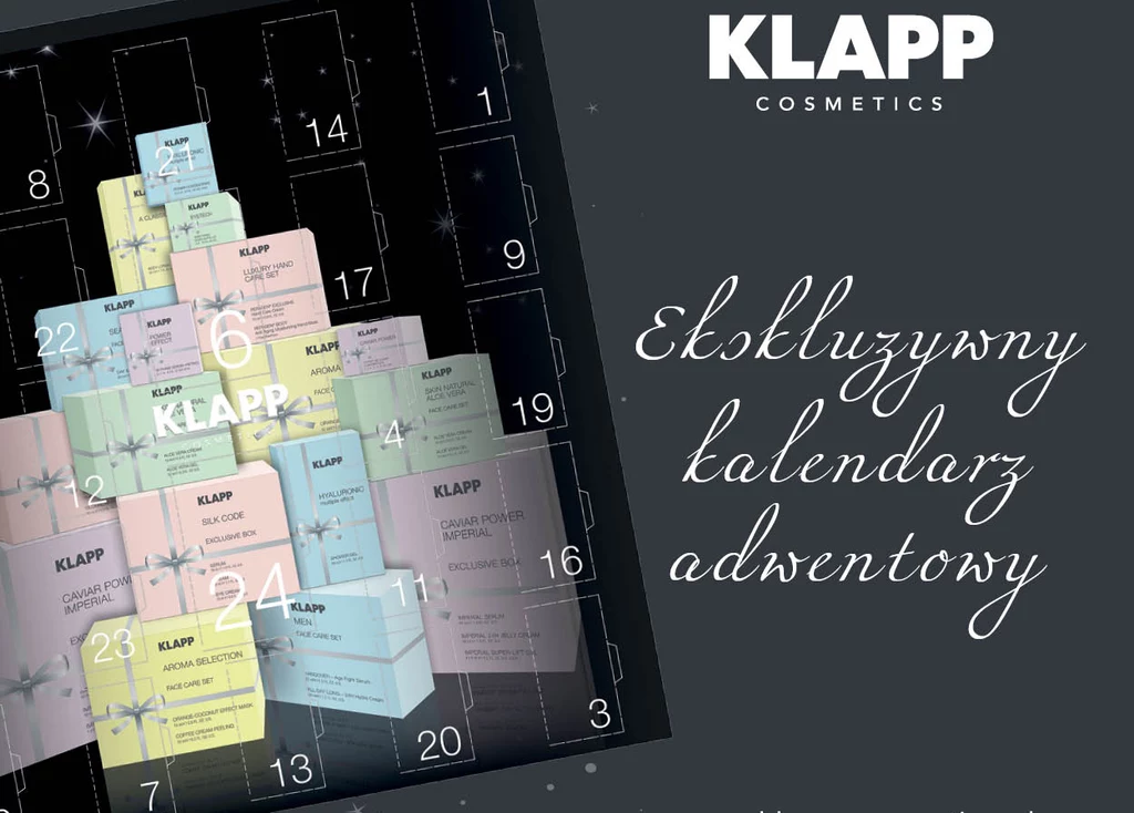 Kalendarz Adwentowy od marki KLAPP Cosmetics