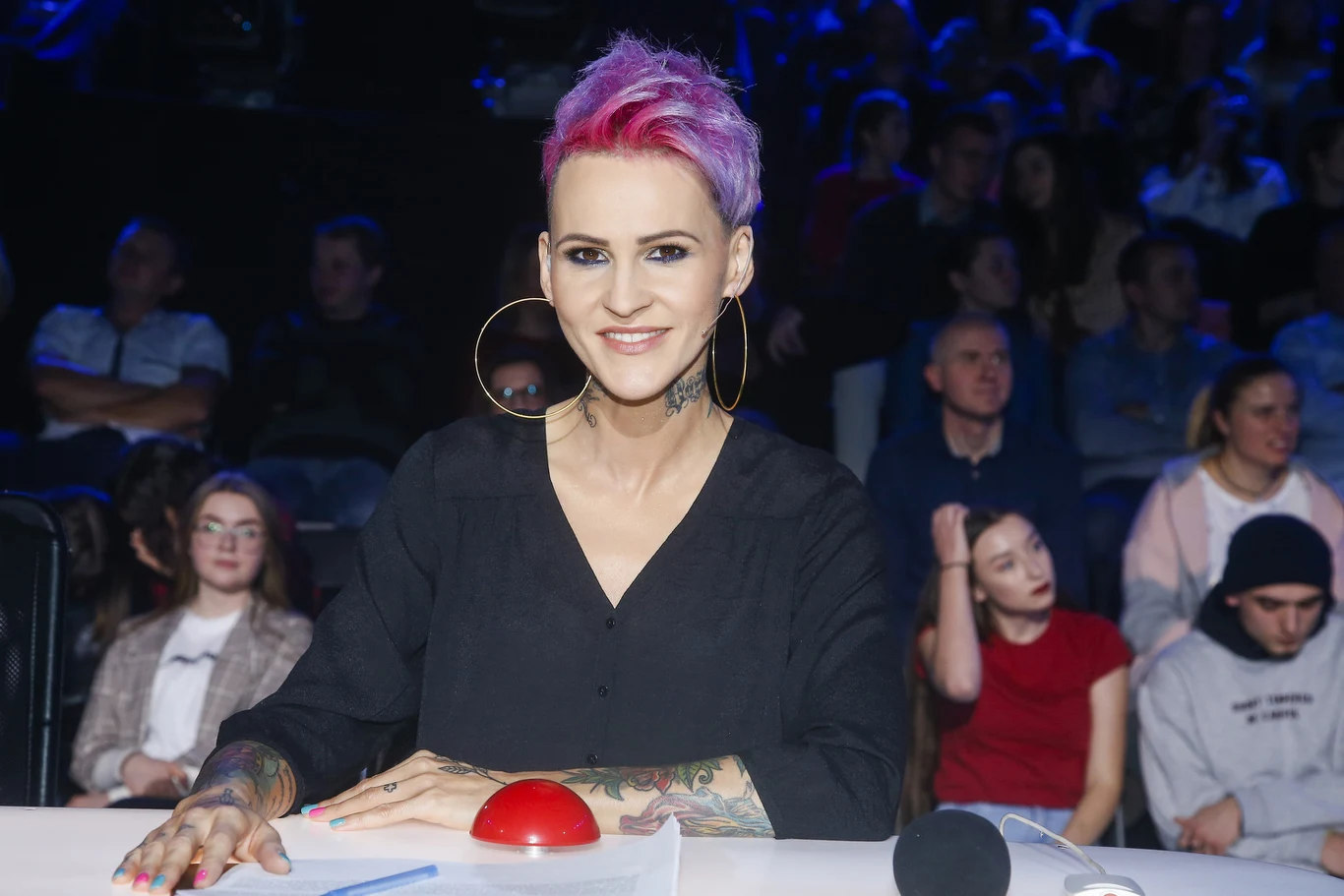 Agnieszka Chylińska podczas finału programu "Mam talent", grudzień 2018 Agnieszka Chylińska podczas finału programu "Mam talent", grudzień 2018