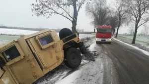 Humvee został pokonany przez polską zimę