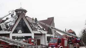 Pożar kościoła w Łodzi