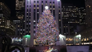 Choinka w Rockefeller Cente; Nowy Jork