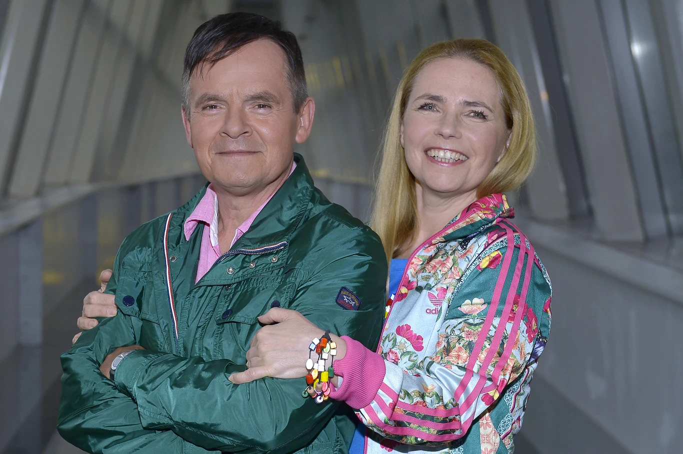 Piotr Pręgowski z żoną