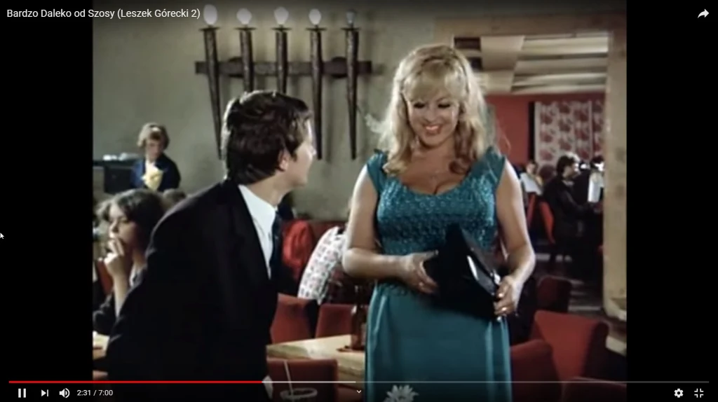 Jolanta Lothe w "Daleko od szosy" (screen: youtube.com)