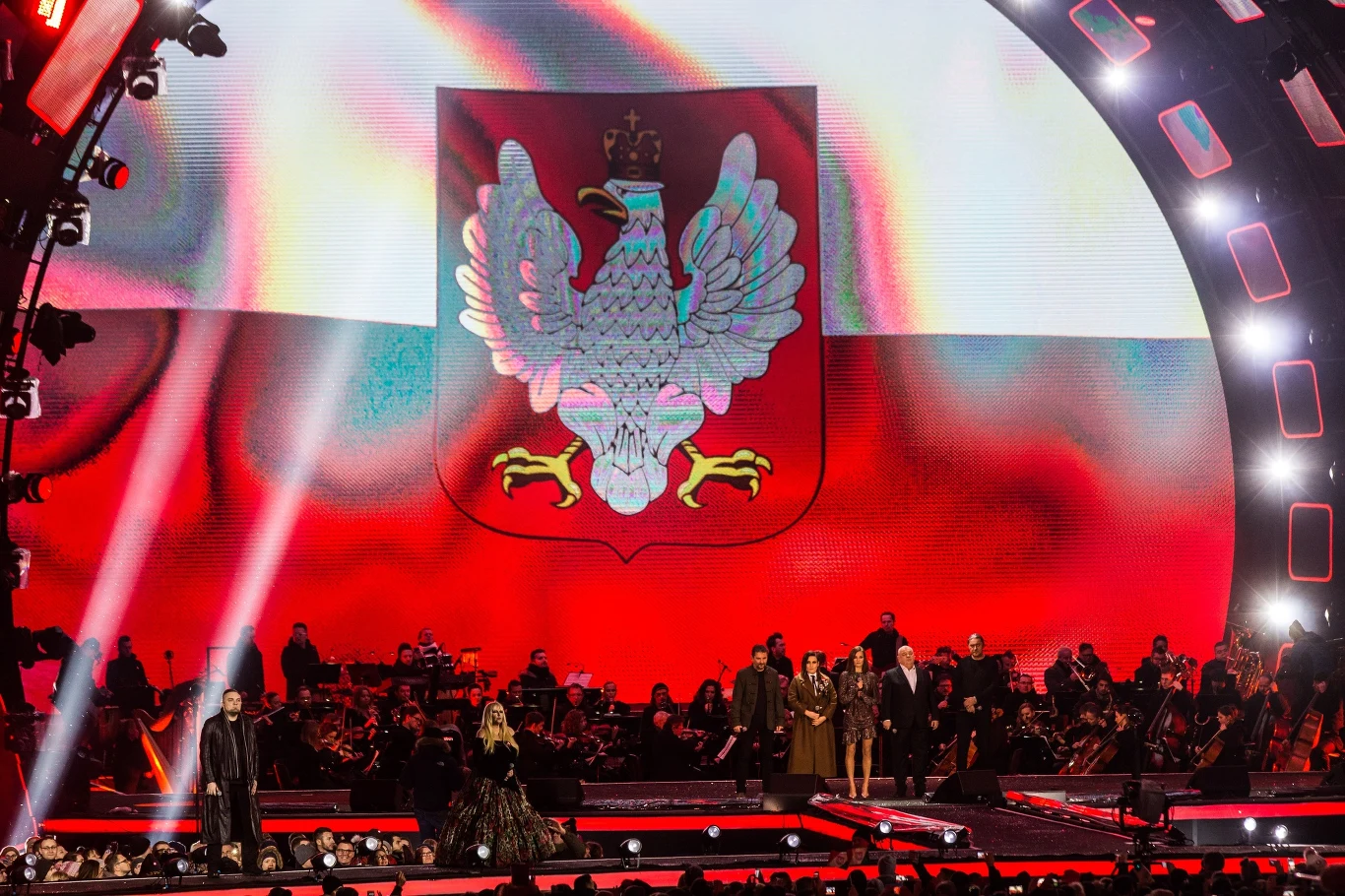 Na Stadionie Miejskim w Poznaniu odbył się koncert "Muzyka Wolności" z okazji 100. rocznicy wybuchu powstania wielkopolskiego
