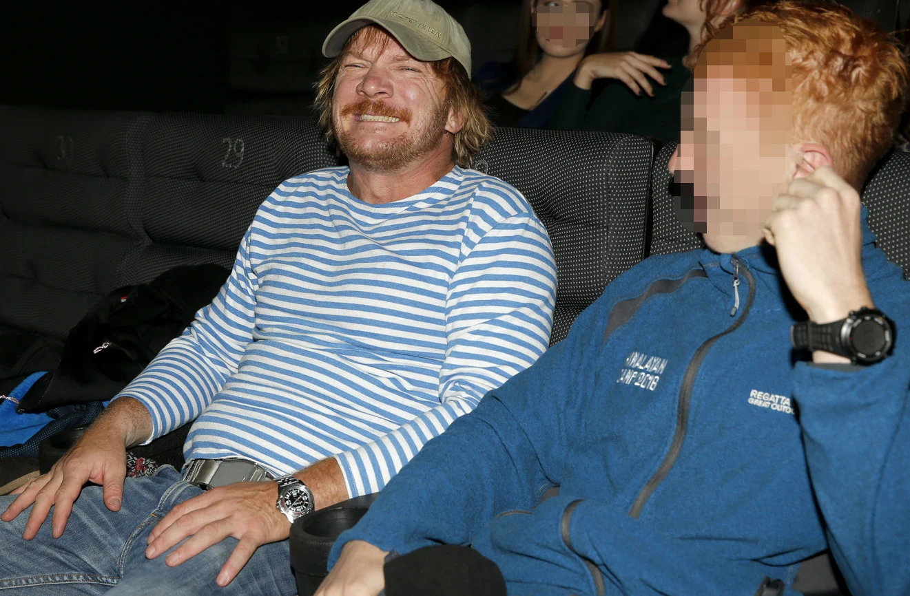 Eryk Lubos z synem Eryk Lubos z synem