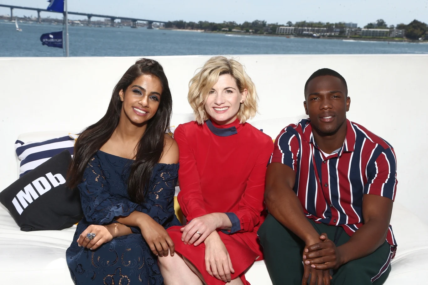 Mandip Gill, Jodie Whittaker, Tosin Cole Mandip Gill, Jodie Whittaker, Tosin Cole