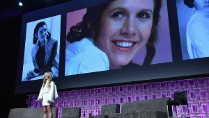 Billie Lourd podczas Star Wars Celebration Day w kwietniu 2017 roku