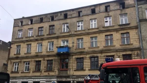 Straż pożarna na miejscu zdarzenia