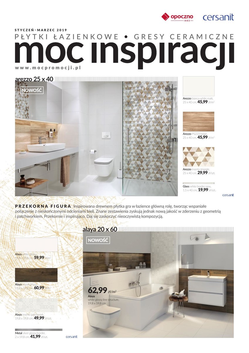 Gazetka Płytki łazienkowe Gresy Ceramiczne 02 01 2019 31 03