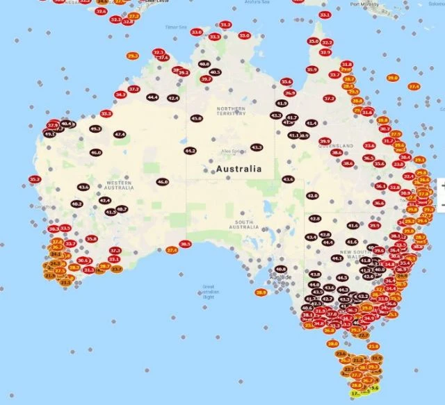 Rekordowe temperatury panują w niemal całym kraju Rekordowe temperatury panują w niemal całym kraju
