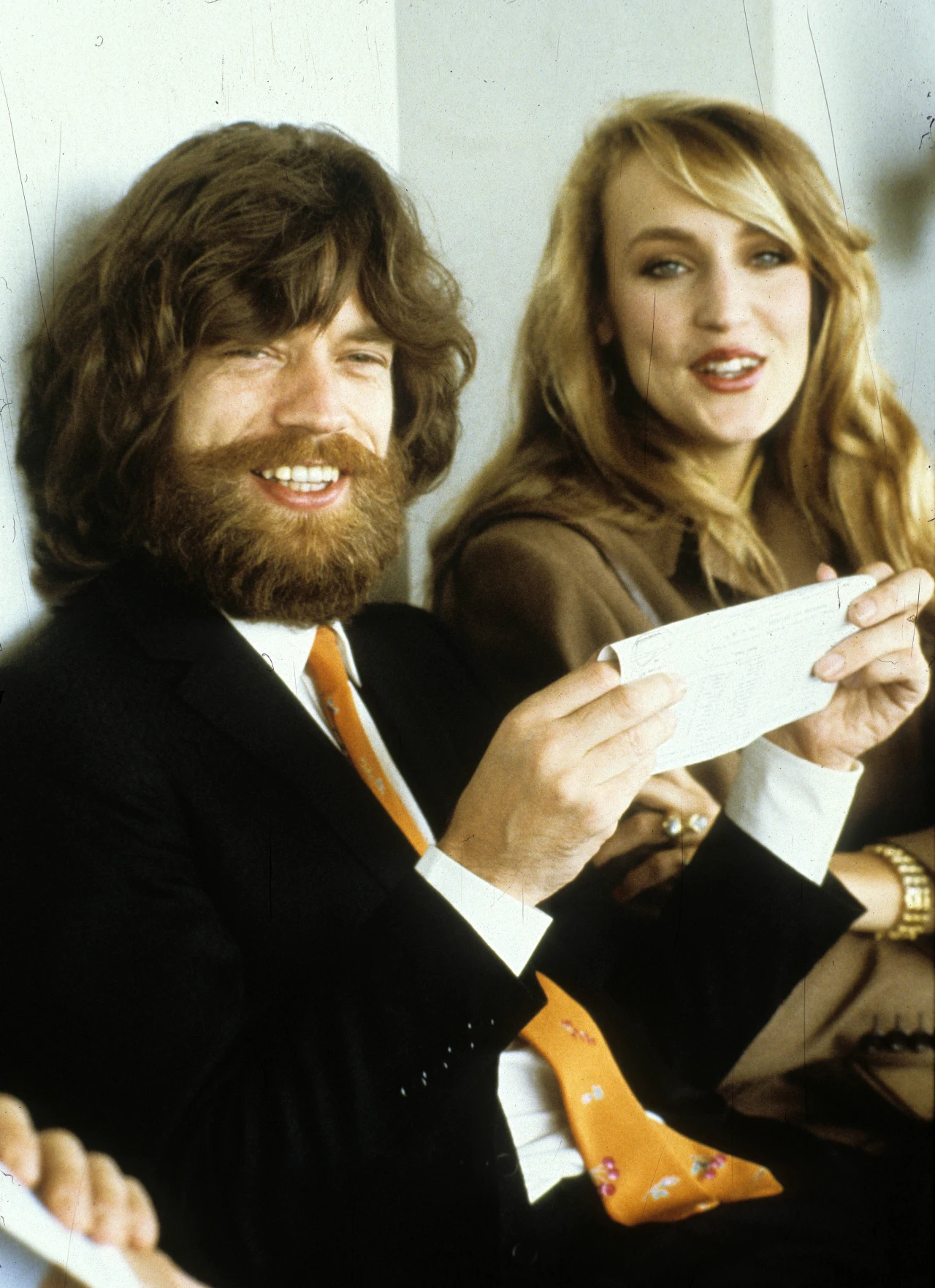 Jerry Hall i Mick Jagger, 1979 r., fot. Michel Dufour/WireImage