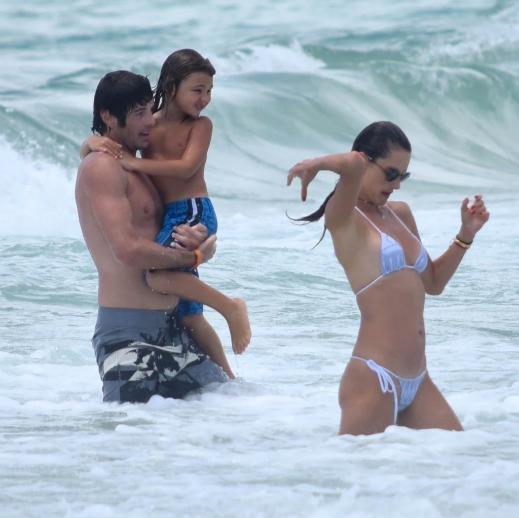 Alessandra Ambrosio i Nicolo Oddi z synem modelki Alessandra Ambrosio i Nicolo Oddi z synem modelki