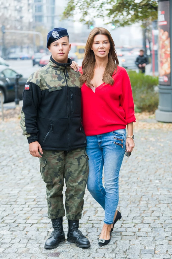 Edyta Górniak z synem Allanem Krupa, fot. VIPHOTO