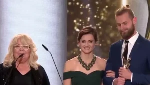 Nina Terentiew, Joanna Mazur oraz Michał Stawicki na Gali Mistrzów Sportu (2019)